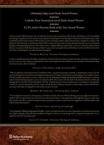 Dictionary for Theological Interpretation of the Bible