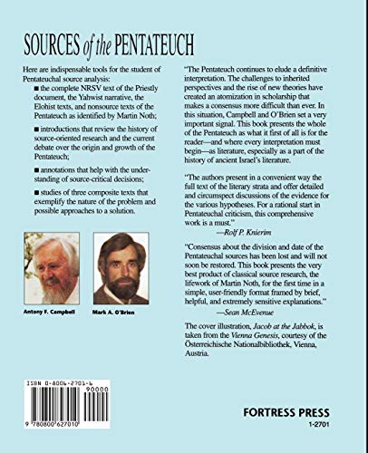 Sources of the Pentateuch: Texts, Introductions, Annotations