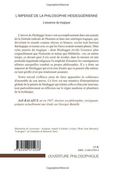 L'impensé de la philosophie heideggérienne: L'essence du tragique (French Edition)