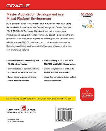 Oracle Database 11g & MySQL 5.6 Developer Handbook (Oracle Press)