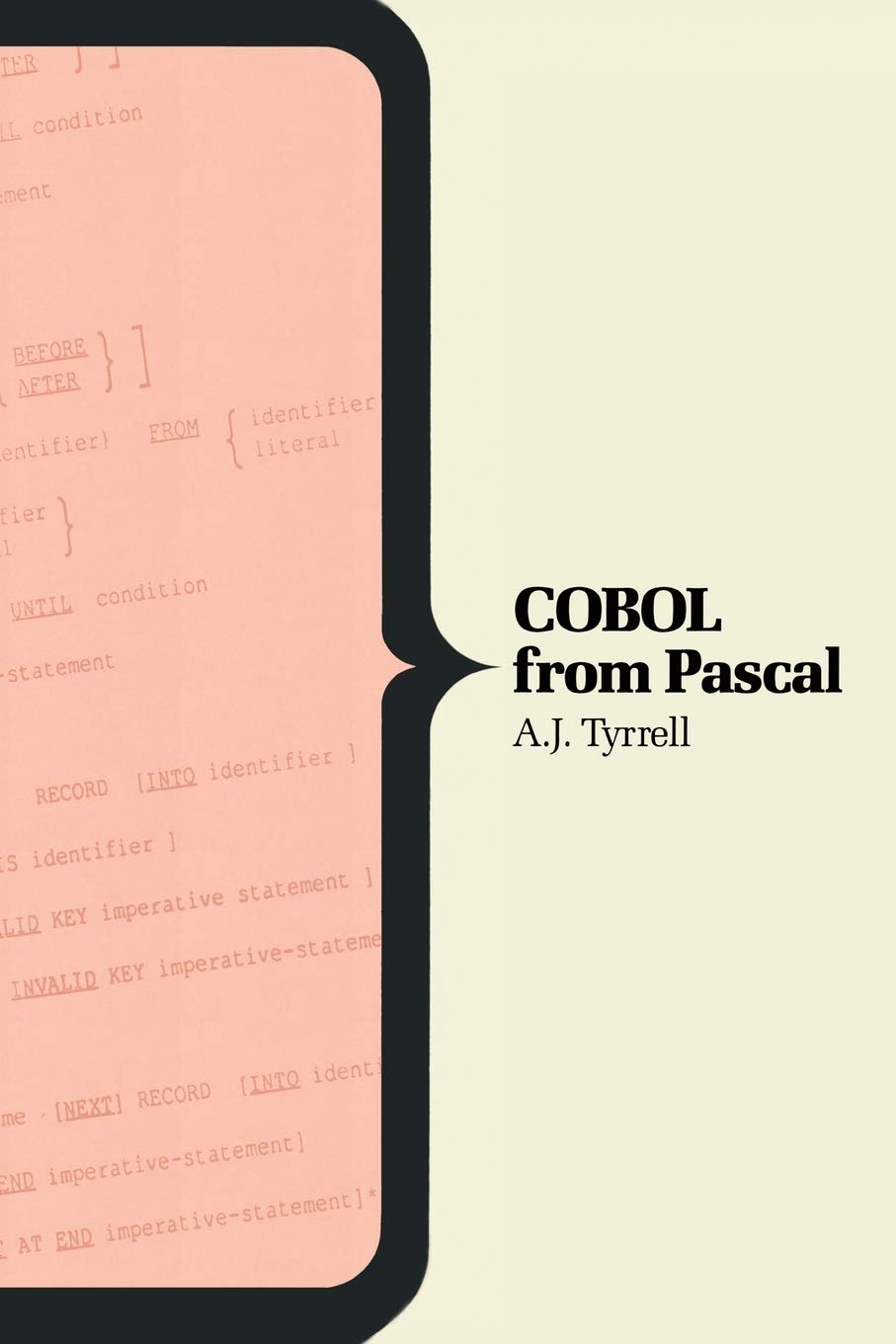 COBOL From Pascal (Computer Science Series)