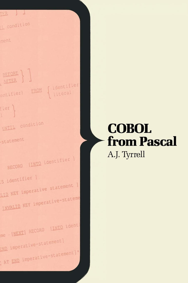 COBOL From Pascal (Computer Science Series)