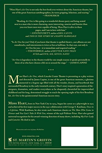 Act One: An Autobiography by Hart, Moss