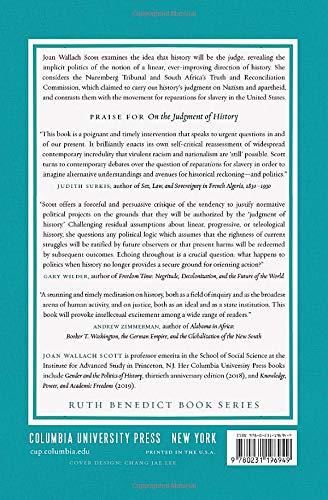 On the Judgment of History (Ruth Benedict Book Series)
