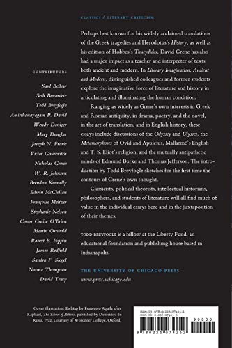 Literary Imagination, Ancient and Modern: Essays in Honor of David Grene