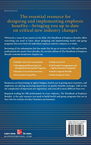 The Handbook of Employee Benefits: Health and Group Benefits 7/E