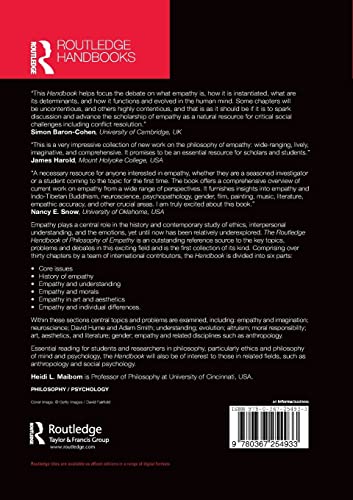 The Routledge Handbook of Philosophy of Empathy (Routledge Handbooks in Philosophy)