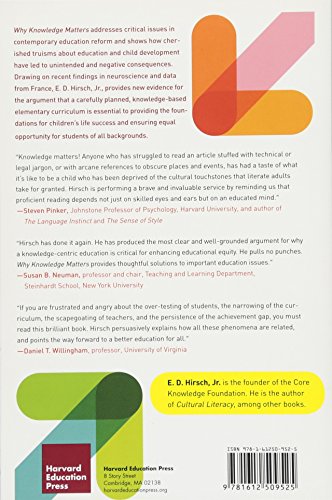 Why Knowledge Matters: Rescuing Our Children from Failed Educational Theories