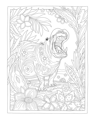 Creative Haven Wondrous Wildlife Coloring Book; Journey through Nature and the Great Outdoors; Lions, Tigers, Bears And More! (Adult Coloring Books: Animals)