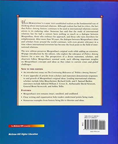 Politics Among Nations by Morgenthau, Hans