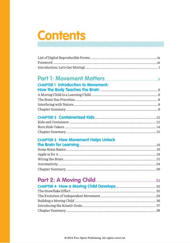A Moving Child Is a Learning Child: How the Body Teaches the