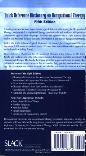 Quick Reference Dictionary for Occupational Therapy