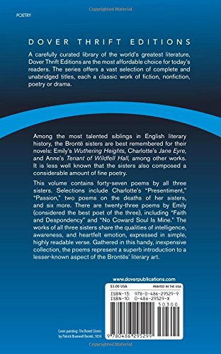 Best Poems of the Bront Sisters (Dover Thrift Editions) (Dover Thrift Editions: Poetry)