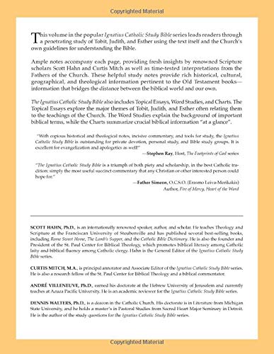 Tobit, Judith, and Esther (Ignatius Catholic Study Bible)