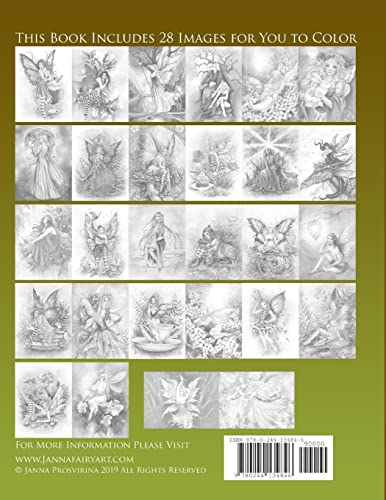 Fairies Coloring Book Grayscale: Flower Fairies, Playful Pixis, Mystical Moon Spirites and Magical Guardians of the Forest