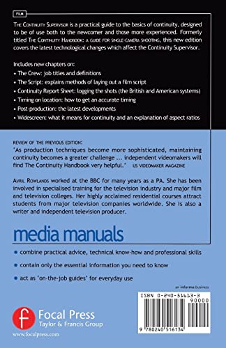 The Continuity Supervisor (Media Manuals)