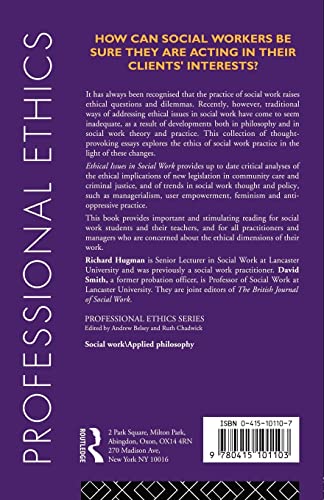 Ethical Issues in Social Work (Professional Ethics)