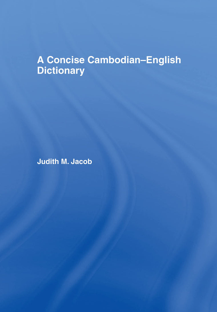 A Concise Cambodian-English Dictionary