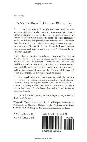 A Source Book in Chinese Philosophy