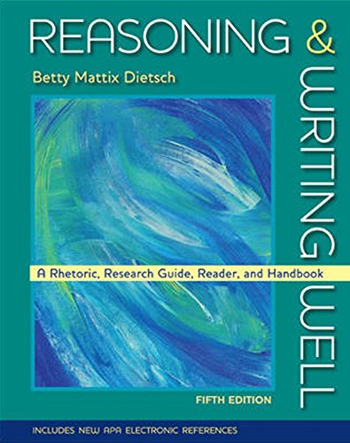 Reasoning and Writing Well by Dietsch, Betty Mattix