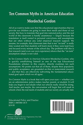 Ten Common Myths in American Education