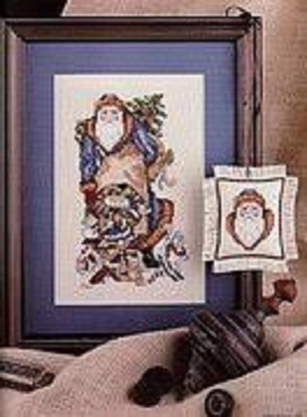 Santa's Great Book-39 Popular Cross-Stitch Portraits Santa C