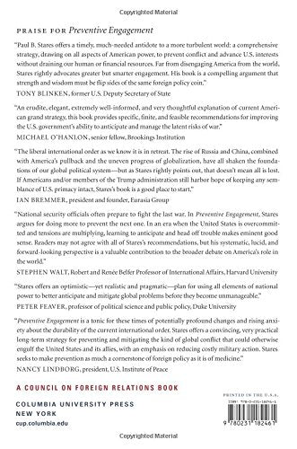 Preventive Engagement: How America Can Avoid War, Stay Strong, and Keep the Peace (A Council on Foreign Relations Book)