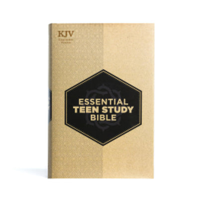 KJV Essential Teen Study Bible, Hardcover, Devotionals, Study Tools, Red Letter, Pure Cambridge Text, Presentation Page, Full-Color Maps, Easy-to-Read Bible MCM Type