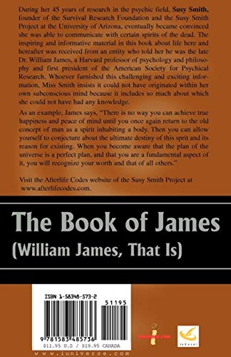 The Book of James (William James, That Is)