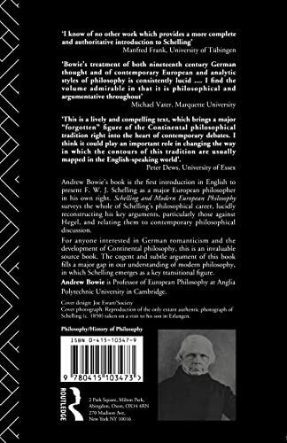 Schelling and Modern European Philosophy:: An Introduction (Migration)