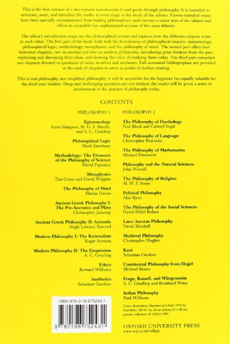 Philosophy 1: A Guide through the Subject