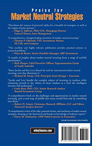 Market Neutral Strategies (Wiley Finance Series)