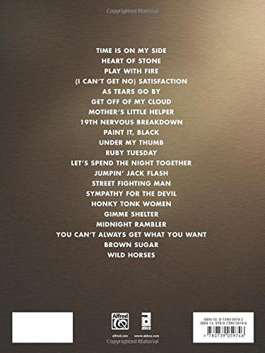 Rolling Stones -- Hot Rocks 1964-1971: Authentic Bass TAB (Alfred's Classic Album Editions)