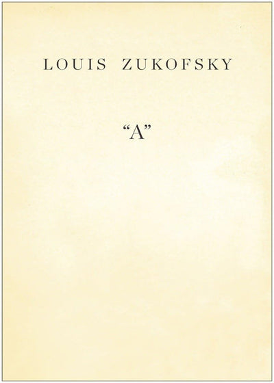 "A" (New Directions Books)