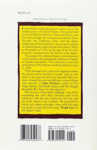 Everett Ruess: A Vagabond for Beauty by Rusho, W. L.