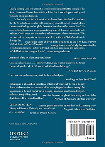 Armageddon Averted: The Soviet Collapse, 1970-2000