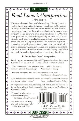 The New Food Lover's Companion by Herbst, Sharon Tyler
