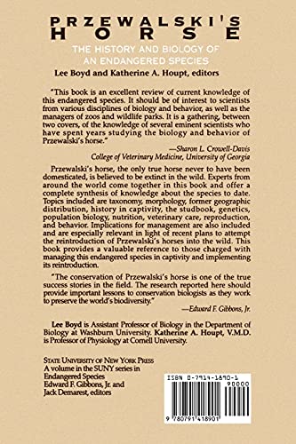 Przewalski's Horse: The History and Biology of an Endangered Species (Suny Series in Endangered Species)