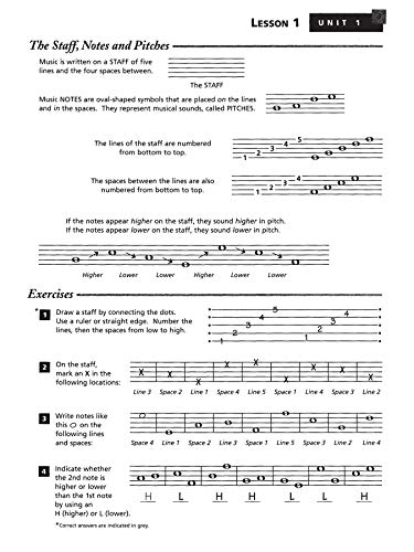 Alfred's Essentials of Music Theory: Teacher's Answer Key