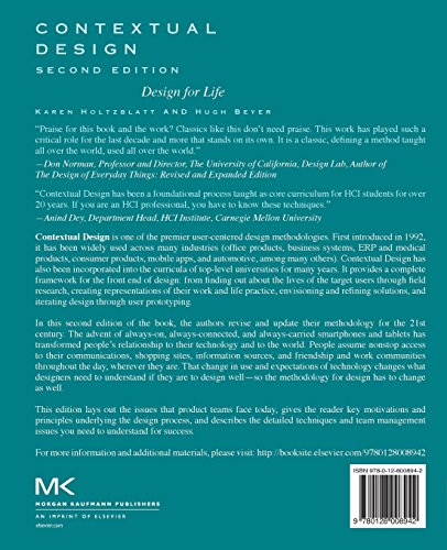 Contextual Design: Design for Life (Interactive Technologies)