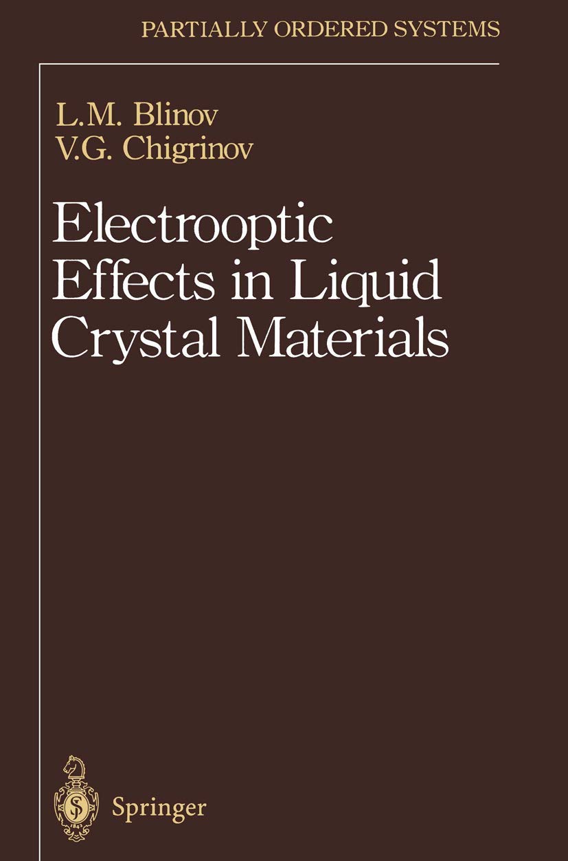 Electrooptic Effects in Liquid Crystal Materials (Partially Ordered Systems)