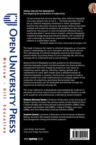 Doing Collective Biography: Investigating the production of subjectivity (Conducting Educational Research)