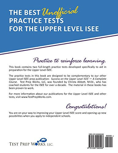 The Best Unofficial Practice Tests for the Upper Level ISEE