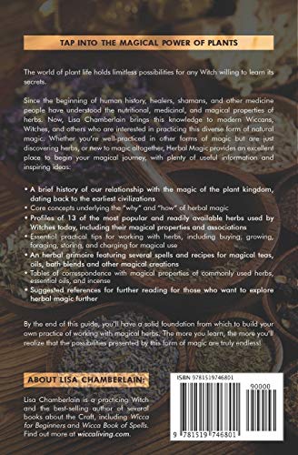 Wicca Herbal Magic: A Beginners Guide to Practicing Wiccan Herbal Magic, with Simple Herb Spells (Wicca for Beginners Series)