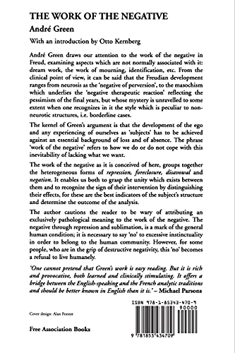 The Work of the Negative