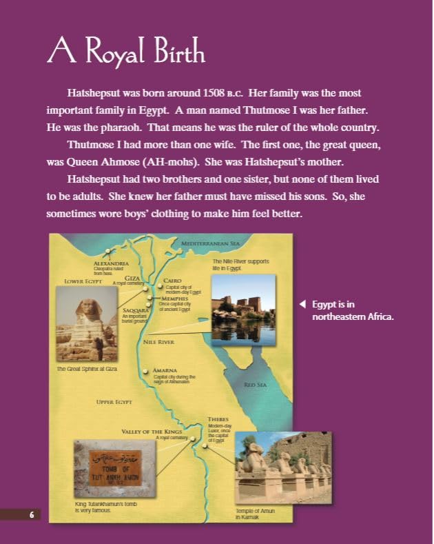 Hatshepsut: First Female Pharaoh: World Cultures Through Time (Primary Source Readers)