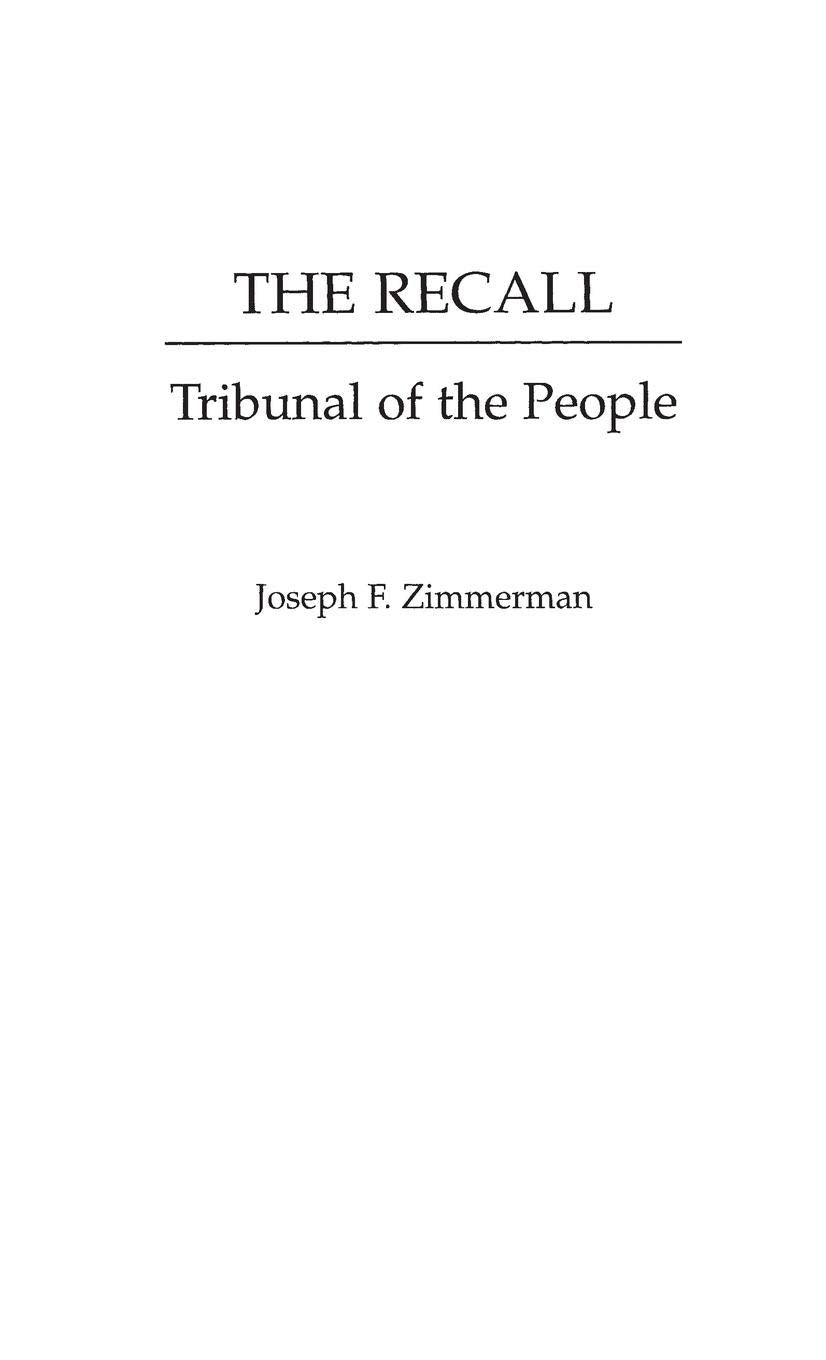 The Recall: Tribunal of the People