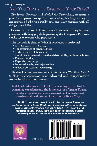 The Ipsalu Formula: A Method for Tantra Bliss — back cover