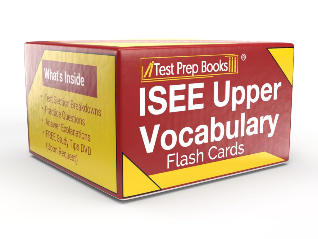 ISEE Upper Level Vocabulary Study Cards: ISEE Upper Level Test Prep and Practice Test Questions [Full Color Cards]