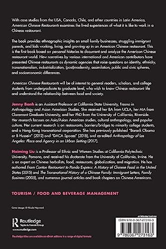 American Chinese Restaurants: Society, Culture and Consumption
